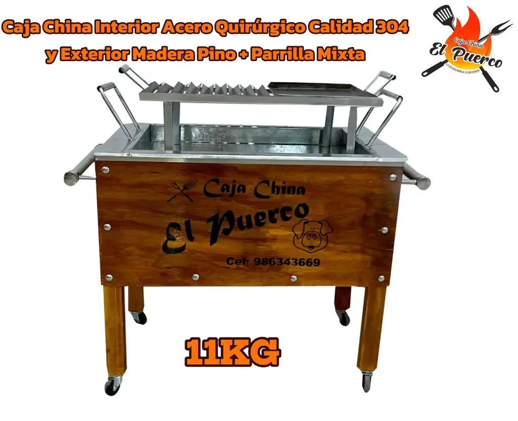 CAJA CHINA 🐽 ACERO QUIRÚRGICO ‼️11KG